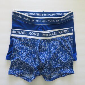 (#129) Set 2 Michael Kors Jr. Teen / Men Boxer Brief Color Blue/White Size Small